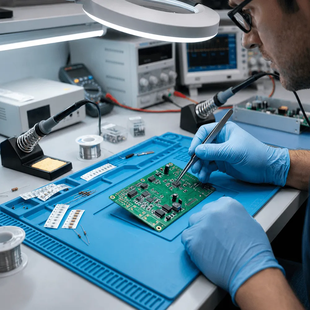 Quick turn prototype PCB assembly board for design testing and validation